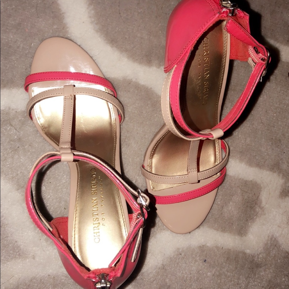Pink and Tan Heels